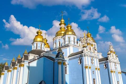 Saint Michael Monastery in Kiev Stock Photos