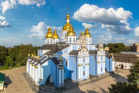 Saint Michael Monastery in Kiev Stock Photos