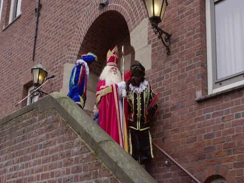 Saint Nicholas and Black Pete Netherlands, 4K Stock Footage 69512310