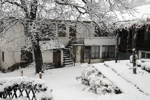 Saint nicholas convent in the winter Stock Photos