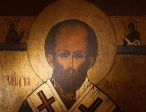 Saint nicholas icon Stock Photos