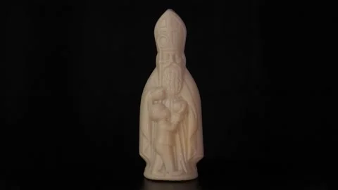 Saint Nicholas Loop on a Turn Table Stock Footage 165607024