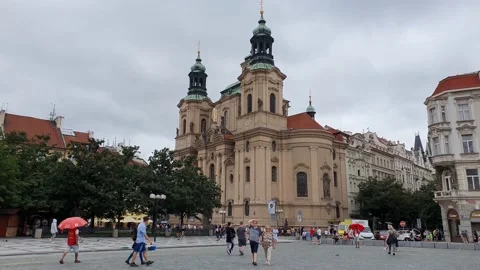 Saint Nicolas Church, Old Town Video stock 157534412