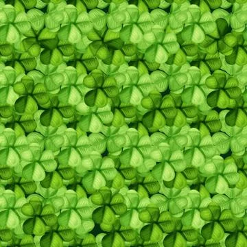 Saint patrick day green clover pattern background 스톡 일러스트