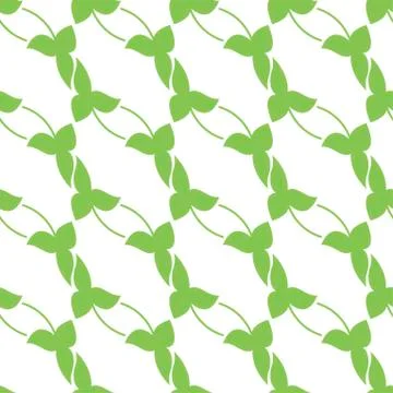 Saint Patrick day green clover seamless pattern Stock Illustration