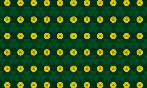 Saint patrick day pattern design background texture Stock Illustration