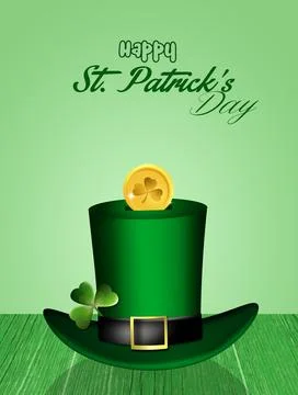 Saint Patrick day postcard Stock Illustration