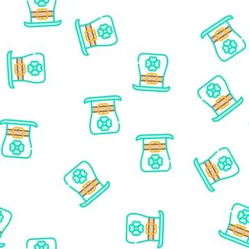 Saint patrick day vector seamless pattern Stock Illustration