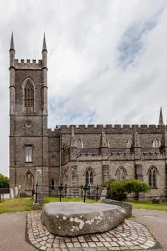 Saint Patrick Gravesite and Stone at Down Cathedral Stock Photos