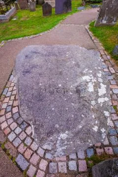 Saint Patrick Gravesite and Stone at Down Cathedral Stock Photos