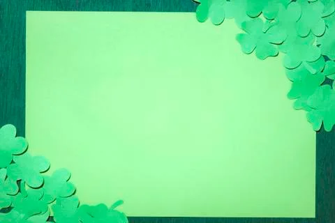 Saint Patrick greeting card frame Stock Photos