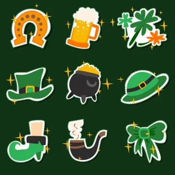 Saint Patrick s Day set. Vector Illustration Stock Illustration