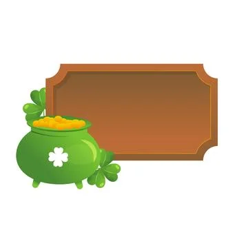 Saint patrick wearing green robe holding shamrock with celtic background il.. Stock Illustration