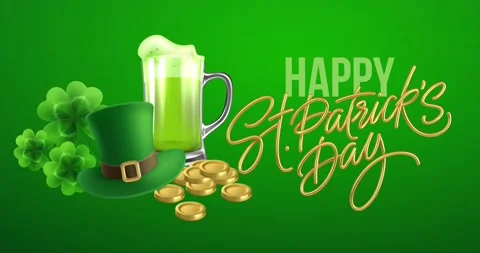 Saint Patrick's Day Animation – 4K Stock-Footage 170646086