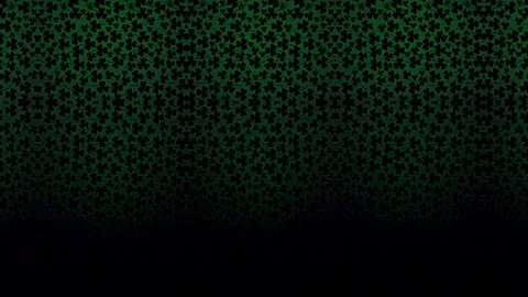 Saint patricks day background gradient shamrocks animation with copy space Stock Footage 300362864
