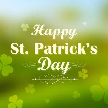 Saint Patricks Day Background Stock Illustration