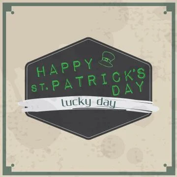 Saint patrick's day background Stock Illustration