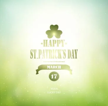 Saint Patrick's Day Background Stock Illustration