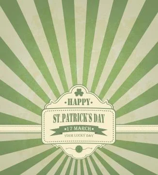 Saint Patrick's Day Background Stock Illustration