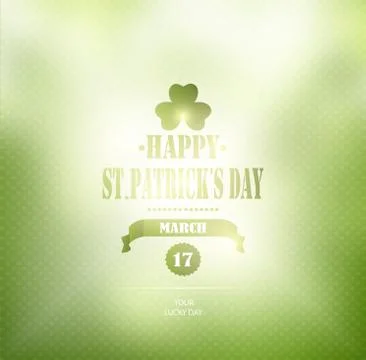 Saint Patrick's Day Background Stock Illustration