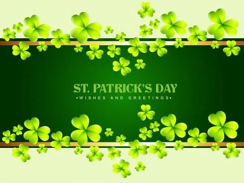 Saint patrick's day background Stock Illustration