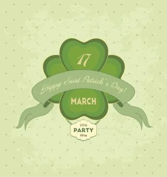 Saint Patrick's Day Background Stock Illustration