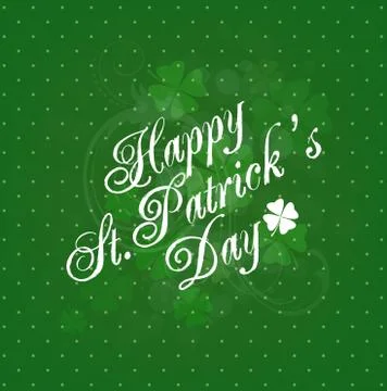 Saint Patrick's Day Background Stock Illustration