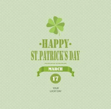 Saint Patrick's Day Background Stock Illustration