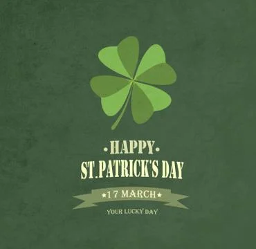 Saint Patrick's Day Background Stock Illustration
