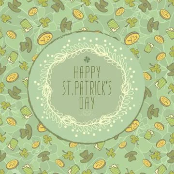Saint Patrick's Day Background Illustrazione stock