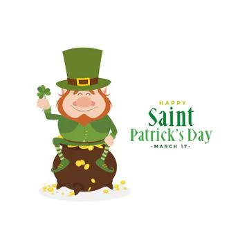 Saint patricks day card Stock Illustration