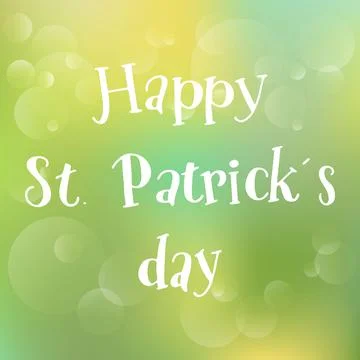 Saint Patricks Day celebration design. Happy Patricks Day Stock Illustration