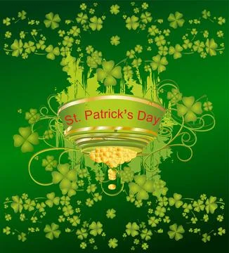 Saint Patrick's Day composition, Stock Illustration