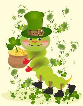 Saint Patrick's Day composition, Stock Illustration
