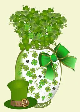Saint Patrick's Day composition, Stock Illustration