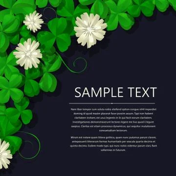 Saint Patricks Day corner Stock Illustration