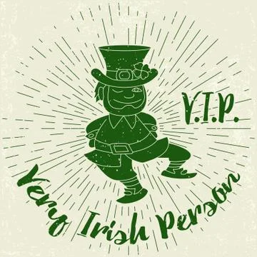 Saint Patricks Day design elements Stock Illustration