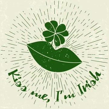 Saint Patricks Day design elements Stock Illustration