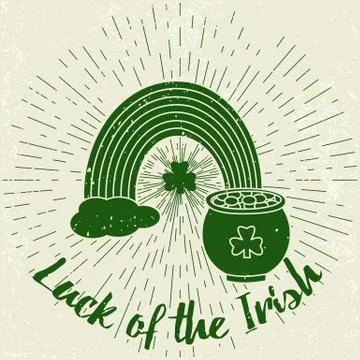 Saint Patricks Day design elements Stock Illustration