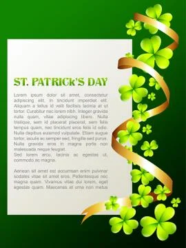 Saint patrick's day design Stock Illustration