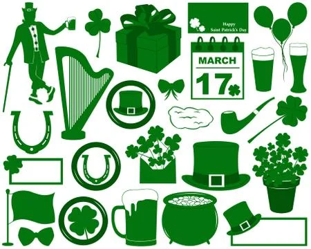 Saint Patrick's Day Elements Stock Illustration
