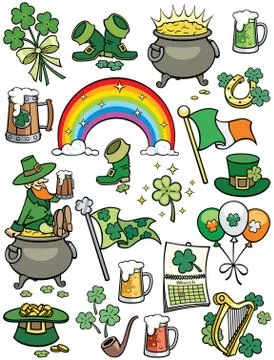 Saint Patrick's Day Elements Stock Illustration