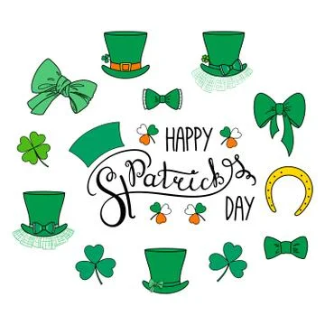 Saint Patrick's day elements Illustrazione stock