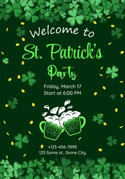 Saint Patrick's Day Flyer Stock Illustration