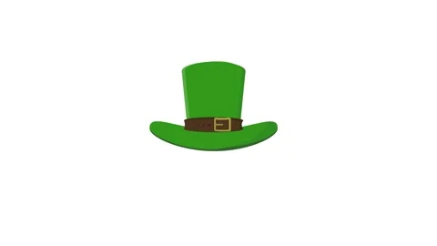 Saint Patrick's Day hat animated St Patrick's Day hat happy Saint Patrick's.. Stock Footage 264964587