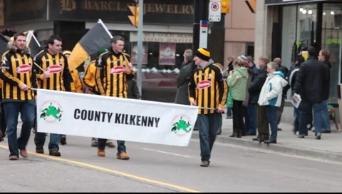 Saint Patrick's day Parade   Stock Footage 1239984