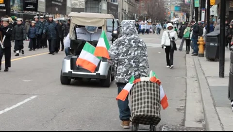 Saint Patrick's day Parade   스톡 동영상 1240025