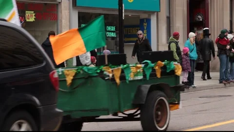 Saint Patrick's day Parade  Stock Footage 1240095