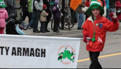 Saint Patrick's day Parade  스톡 동영상 1240100