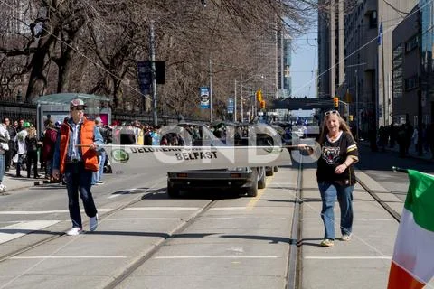 Saint Patricks Day Parade in Toronto 2017 Stock Photos